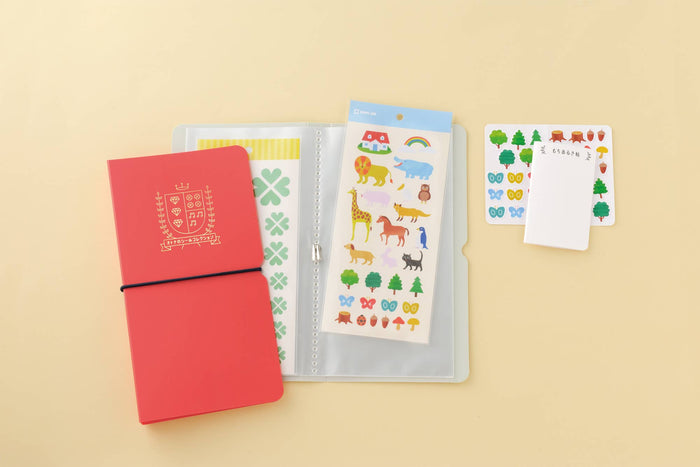 OTONA Sticker File for Sticker Sheets | Red