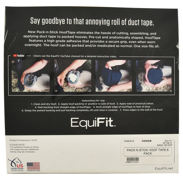 Pack - N - Stick Hoof Tape, 6 pack - EQTAE - 5
