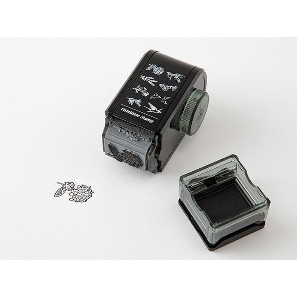 Paintable Rotating Stamp | Flower & Bird