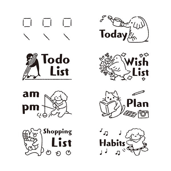 Paintable Rotating Stamp | List