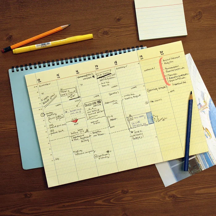 Paperways A4 Desk Notepad Weekly Organizer