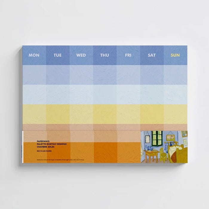 Paperways Palette Weekly Deskpad Van Gogh Chambre Arles