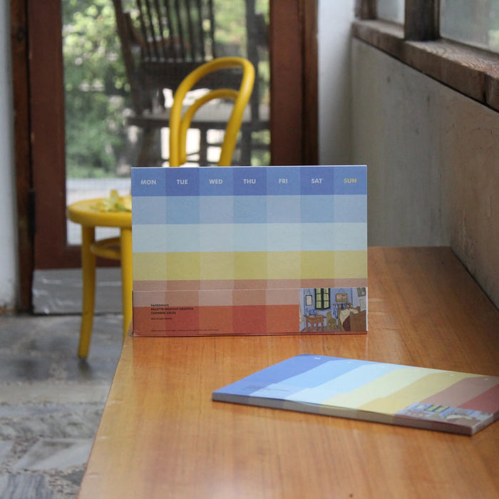 Paperways Palette Weekly Deskpad Van Gogh Chambre Arles
