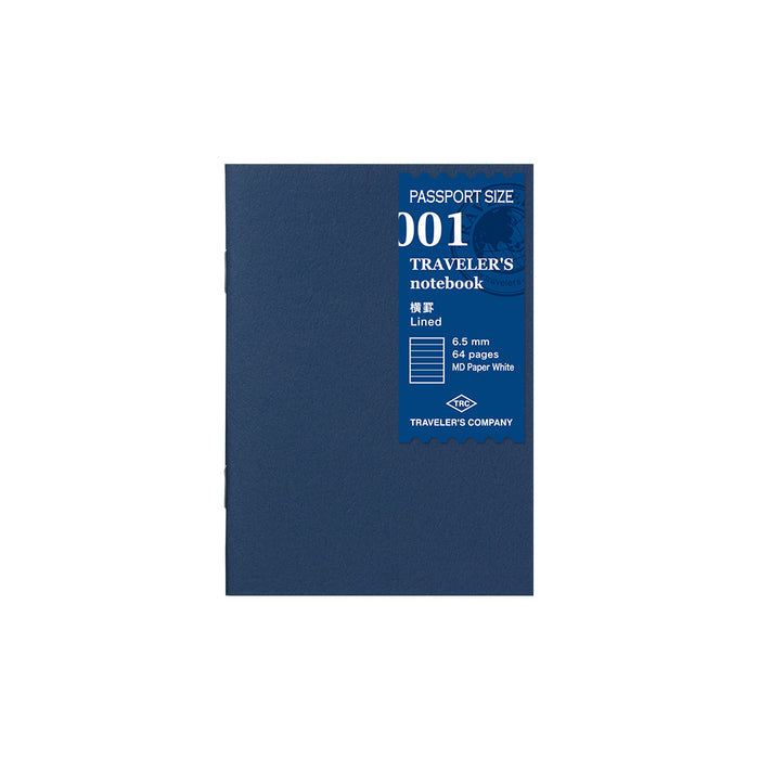 Passport Size - 001 Lined Refill Notebook