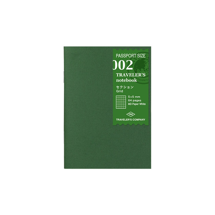 Passport Size - 002 Grid Refill Notebook