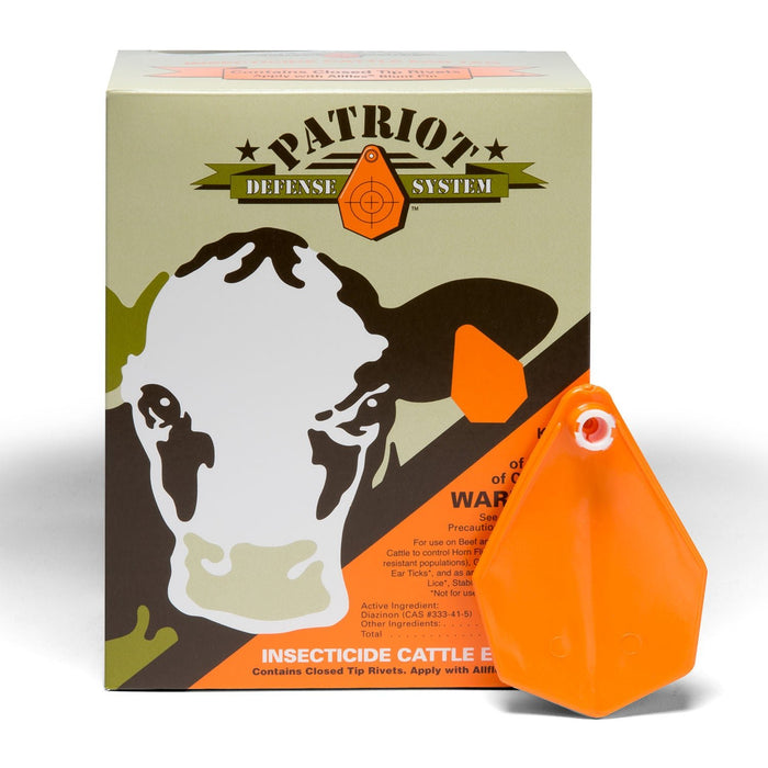 Patriot Insecticide Cattle Ear Tags, 20 Fly Tags - A9T9 - 1