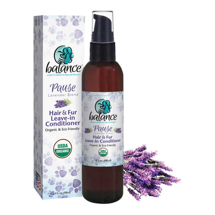 Pause - Organic Hair & Fur Leave - In Conditioner, 4 oz - 013GSP-52706 - Lavender - 4oz - 1
