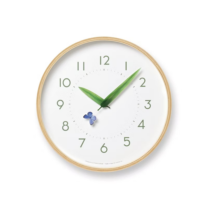 Perch Clock - Ruri - Butterfly