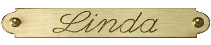 Personalized Engraved Bridle / Saddle Name Plate, Brass - DYAAO - 2