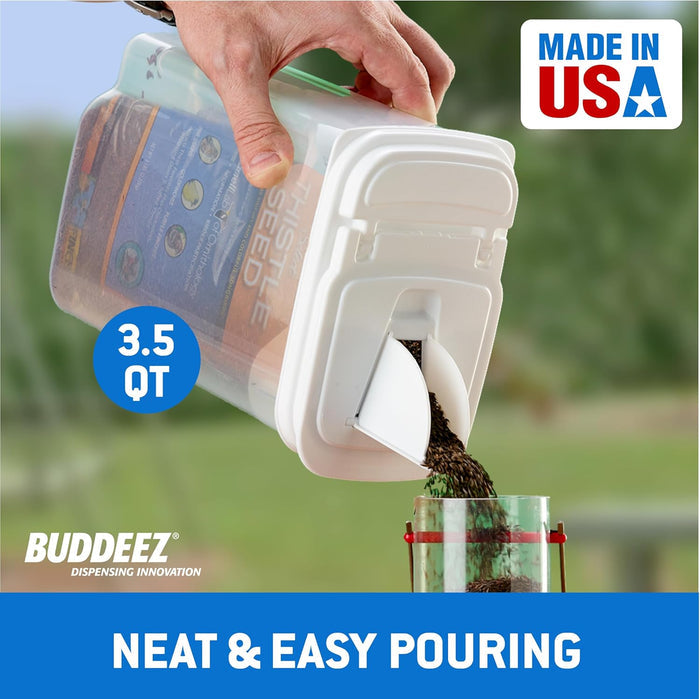 Pet Food Keeper - BU2Q - White Lid / Clear Base - 3.5 qt & 8 qt - 2 ct - 8