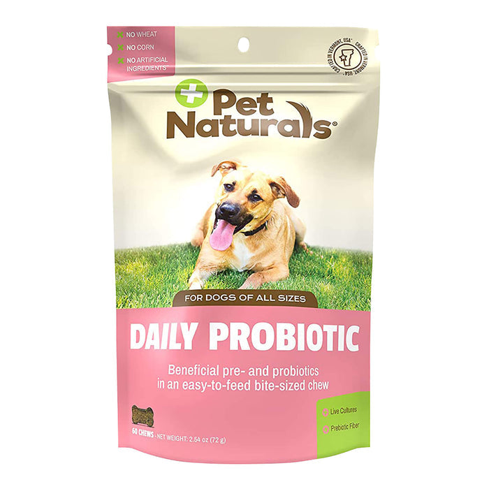 Pet Naturals Daily Probiotic Chew for Dogs, 60 ct - 015PNV-75365 - Duck - 60 Chews - 1