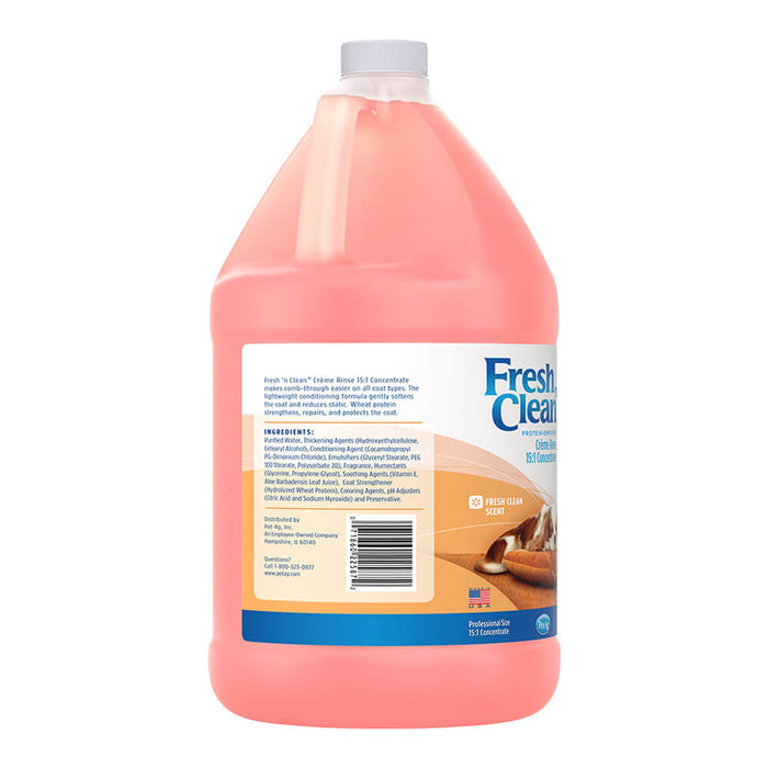 Fresh 'n Clean Creme Rinse, 15:1, Fresh Floral Scent, Gallon - 013TRP-22587 - Pink - Fresh Clean Floral Scent - 1 gallon, 15:1 Concentrate - 2