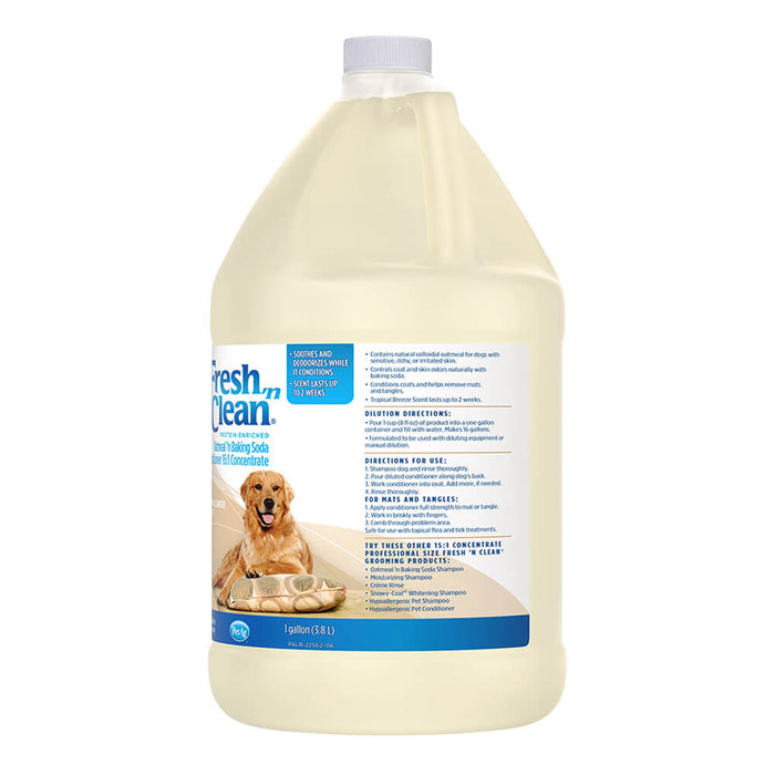 Fresh 'n Clean Oatmeal and Baking Soda Conditioner, 1 Gallon Concentrate - 013TRP-22562 - Tropical Breeze Scent - 1 gallon, 15:1 Concentrate - 3