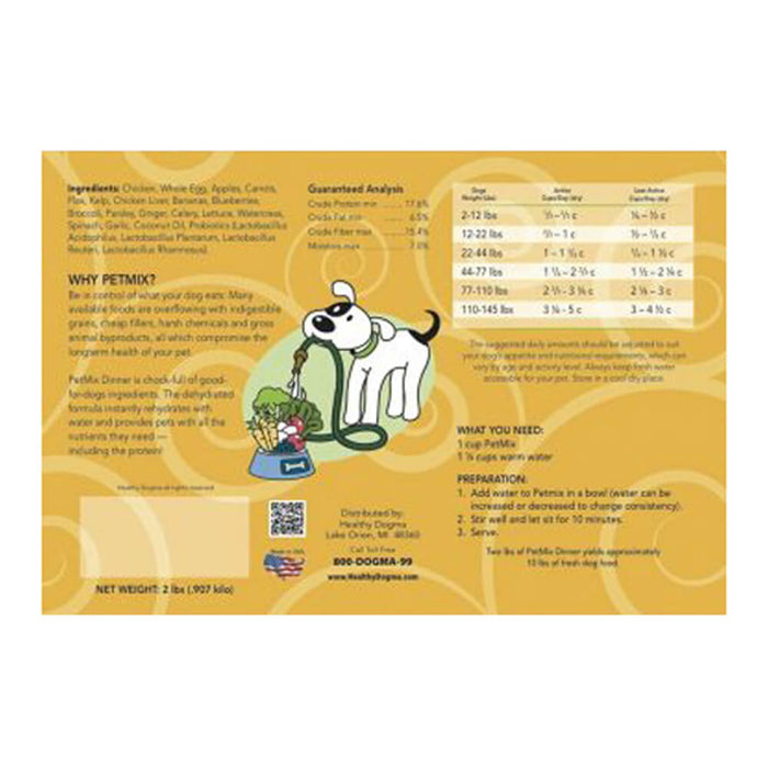 PetMix Chicken Dinner, 2 lb Bag - 030HD-5318 - Chicken - 2lbs - 2