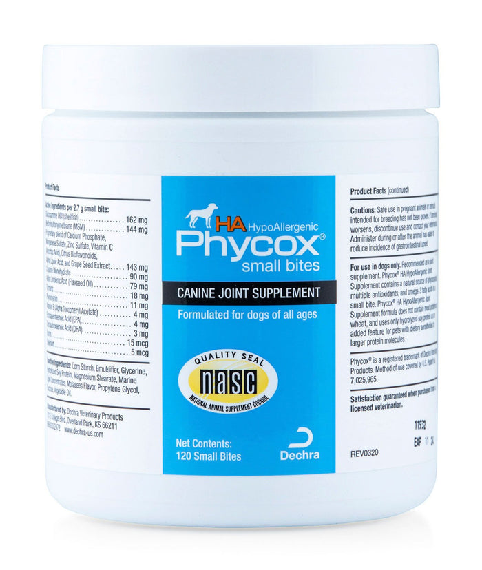 Phycox® HA (Hypo - Allergenic) Canine Small Bites, 120 ct - 101AD - 120 count - 1