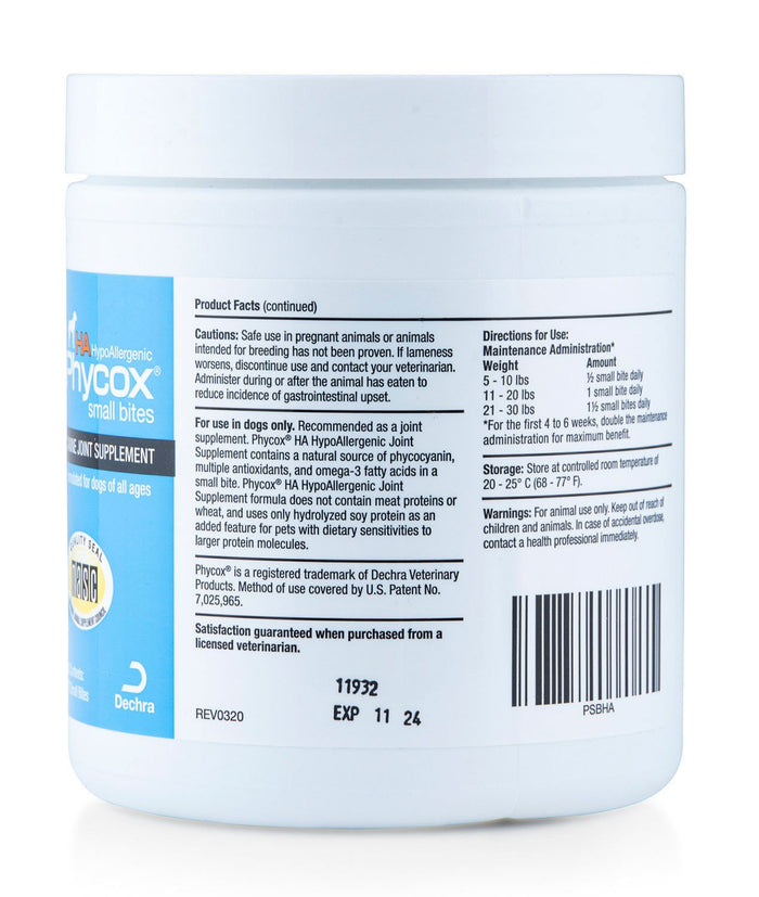 Phycox® HA (Hypo - Allergenic) Canine Small Bites, 120 ct - 101AD - 120 count - 2