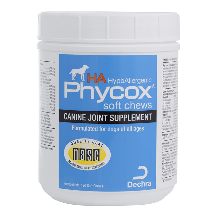 Phycox HA (Hypo - Allergenic) Soft Chews, 120 Count - 015PHA-8058-7 - 1