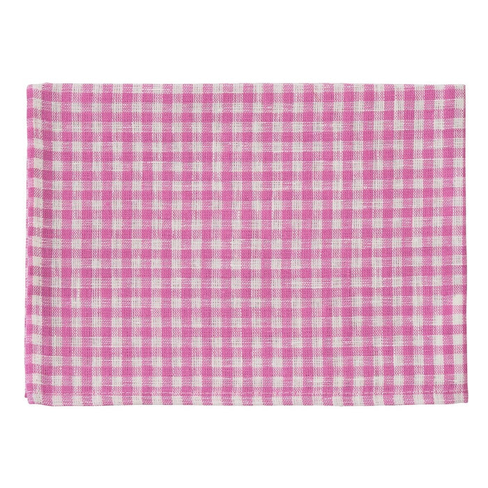 Pink Gingham/Check (Robin) | Linen Kitchen Cloth
