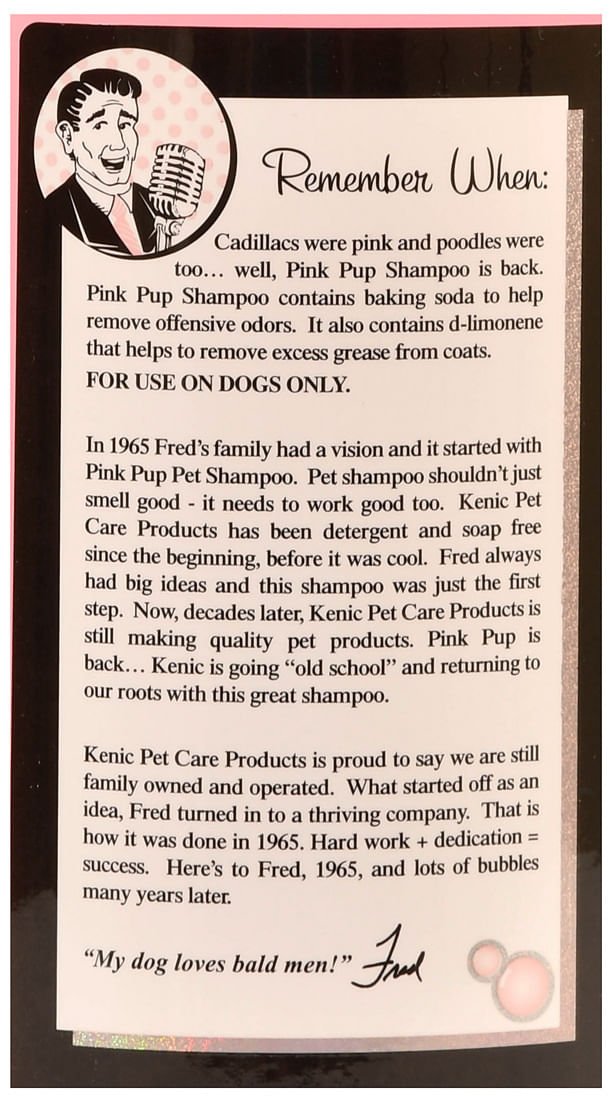 Pink Pup Deodorizing Pet Shampoo - G7PB - 1 Gallon Pink Pup Shampoo - 6