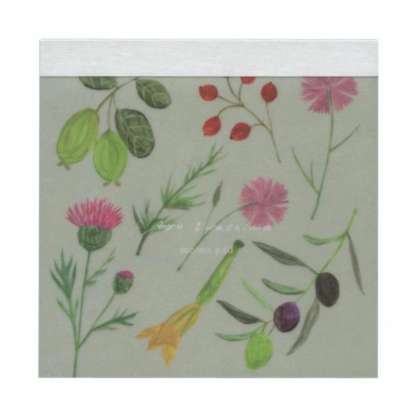 Plants Memo Pad by Aya Iwashima