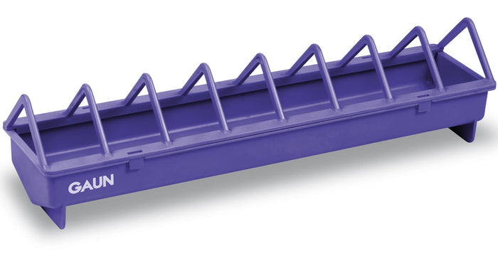 Plastic Flip - Top Chicken Feeders – 16" & 20" - GAUBA - 20" (Wide Spacing) - Violet - 1