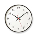 Plywood Clock |  dark natural | serif