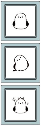 Pochitto3 Pick! Button Push Stamp | Shimaenaga