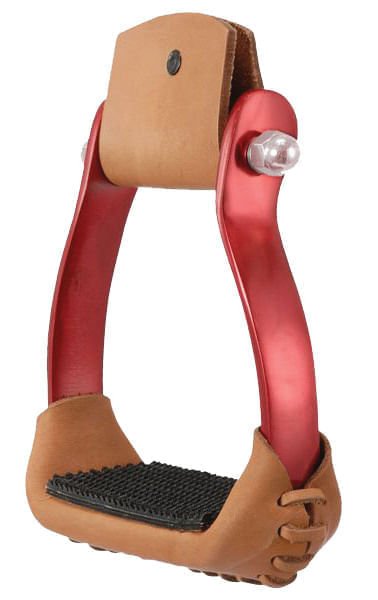 Polished Aluminum Barrel Racer Stirrups - JTIAAQ - Royal Blue - 6
