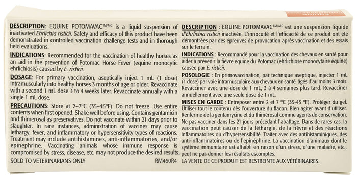 Potomavac Horse Vaccine, box of 5 (5 Dose) - M0P1 - 5 Dose - 2