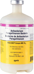 POULVAC Coryza ABC IC3 Poultry Vaccine (Haemophilus Paragallinarum Bacterin), 500 mL - F7JC - 1,000 Dose - 1