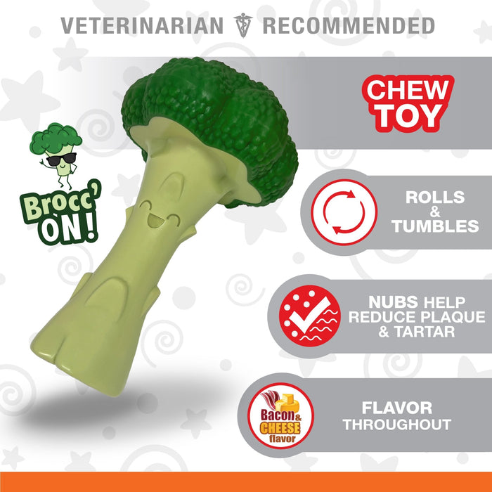Power Chew Broccoli Dog Toy, Bacon & Cheese, Large/Giant, Up to 50 lbs - N9ZE - Bacon|Cheese - Large/Giant - 4