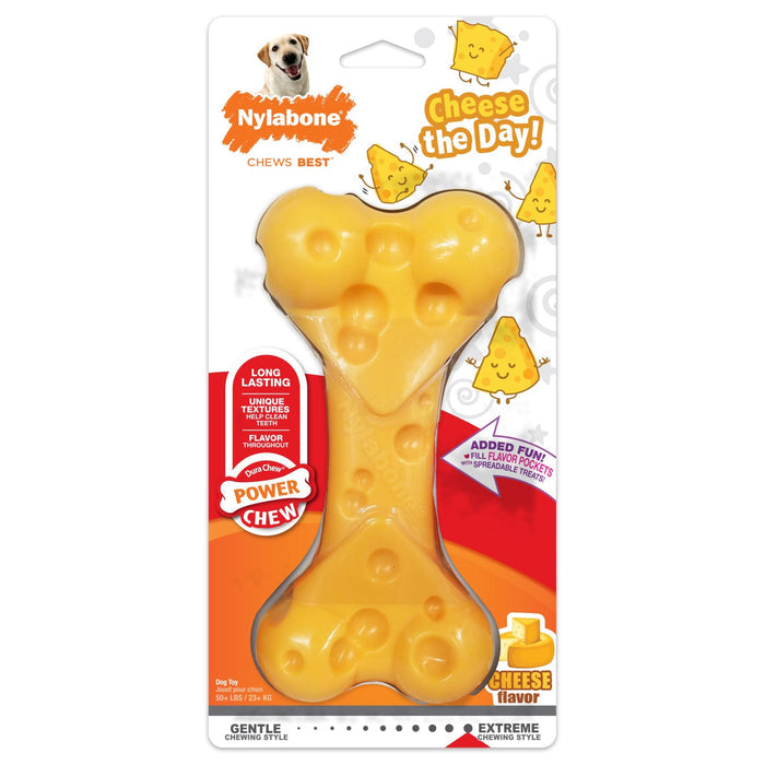 Power Chew Cheese Dog Toy, X - Large/Souper, 50+ lbs - N9ZF - Cheese - X - Large/Souper - 1