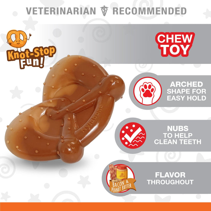 Power Chew Pretzel Dog Toy, Bacon & Peanut Butter, Small/Regular, Up to 25 Ibs. - N9ZV - Bacon|Peanut Butter - Small/Regular - 3