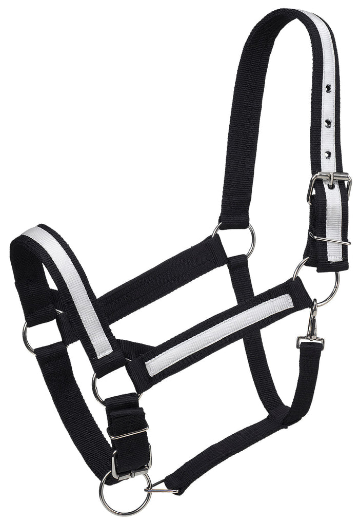 Premium Nylon Draft Halter With Overlay - JTIZF - Black - 1