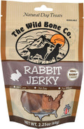 Premium USA - Sourced Dog Jerky Treats – Chicken, Beef, Turkey, Rabbit, Quail & Venison – Rawhide - Free, High - Protein, All Natural, Grain - Free Training Treats - WBAF - Rabbit - 2.25 oz - 1