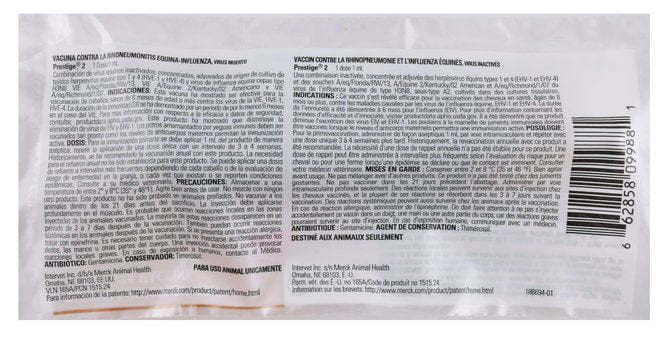 Prestige 2 Horse Vaccine - I61A - 1 Dose - 2