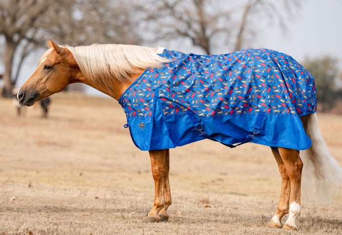 Professional's Choice 1200D Standard Neck Horse Sheet, "Raining Cats & Dogs" - PL14RQ - 68 in - Raining Cats & Dogs - 1