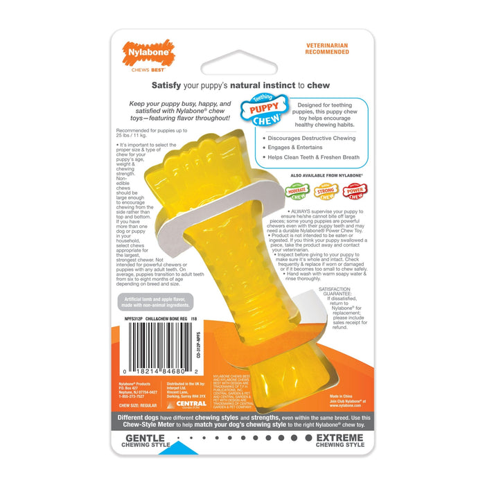 Puppy Chew Freezer Dog Bone, Lamb & Apple, Small/Regular, Up to 25 Ibs. - N9111 - Apple|Lamb - Small/Regular - 2