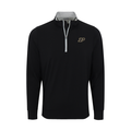Purdue DriRelease® Performance Pullover Black with Light Grey Trim