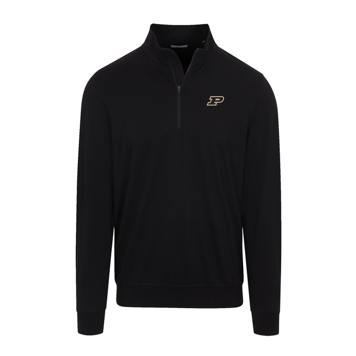 Purdue Velocity Performance Quarter Zip Black