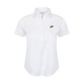 Purdue Women's Cap Sleeve Semi Spread Polo White