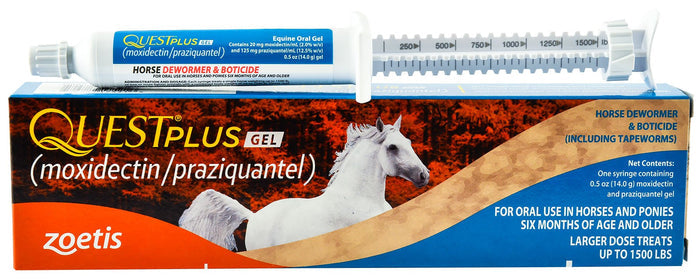Quest Plus Gel Horse Dewormer - F7Q3 - Single Pack - 3
