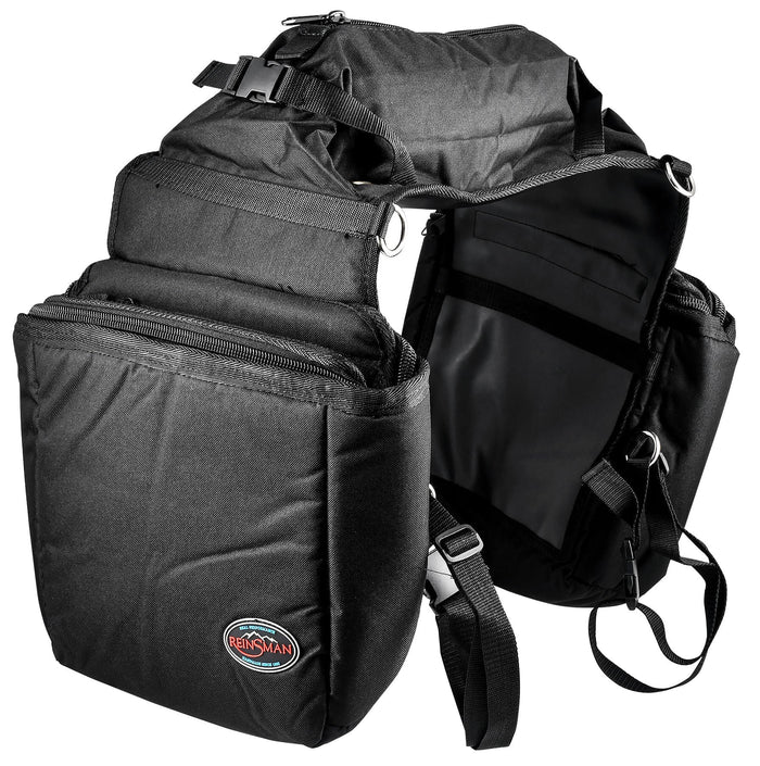 Reinsman Insulated Saddle Bag for Horse Riding - RDYE - Black - 1
