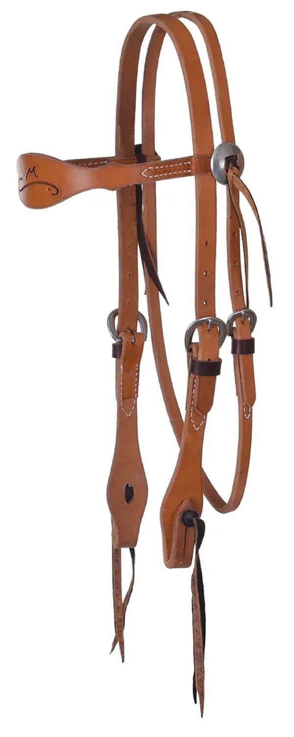 Reinsman Sharon Camarillo Competition Browband Headstall, Full - RD1GS - Harness Brown - Full - 1