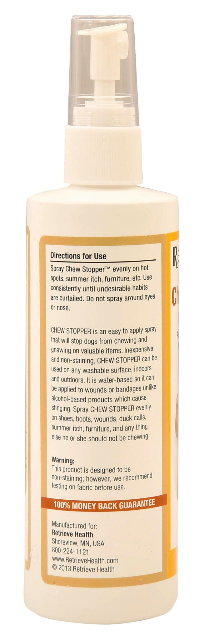 Retrieve Chew Stopper No Chew Spray - Stop Dogs Chewing, 8 oz - MYR1 - 8 oz - 3
