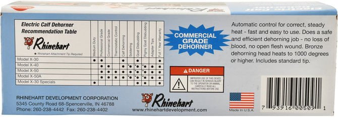 Rhinehart X - 50A Electric Dehorner & Accessories - R5D3 - X - 50A Electric Dehorner - 5