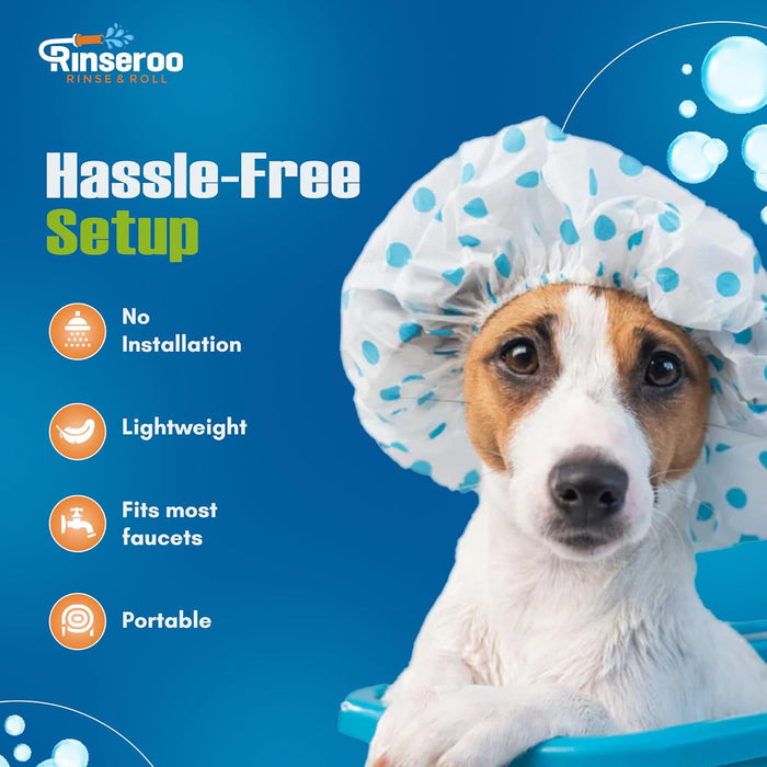 Rinseroo Shower Hose for Pet Bathing - LN21 - Rinseroo Blue - 6