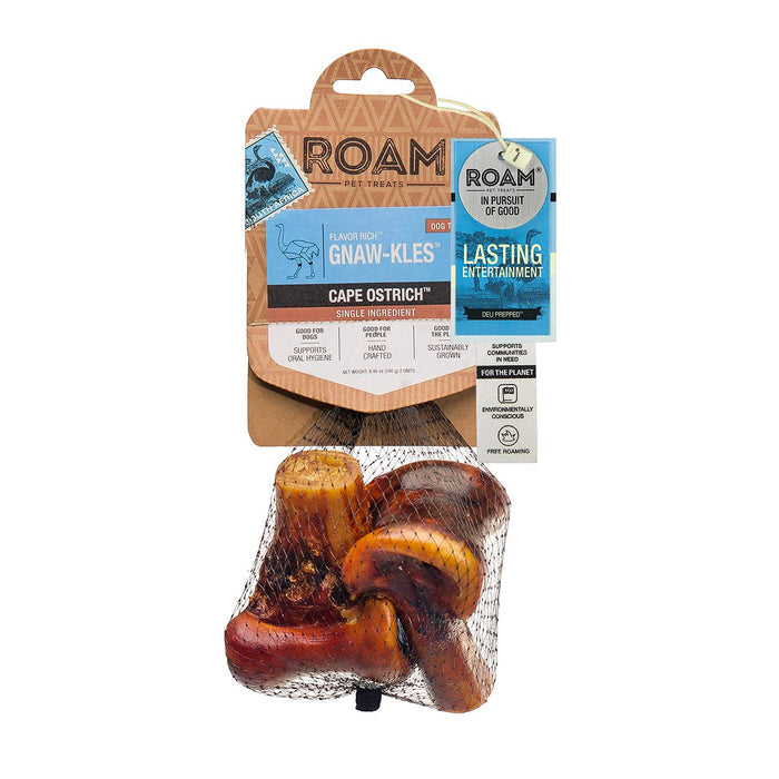 Roam Dog Treats Gnawkle Cape Ostrich - RO217 - Small - 4