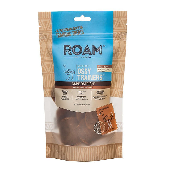 Roam Dog Treats Ossy Chips, 2 oz - RO21X - See product for details - Ostrich - 2oz - 1