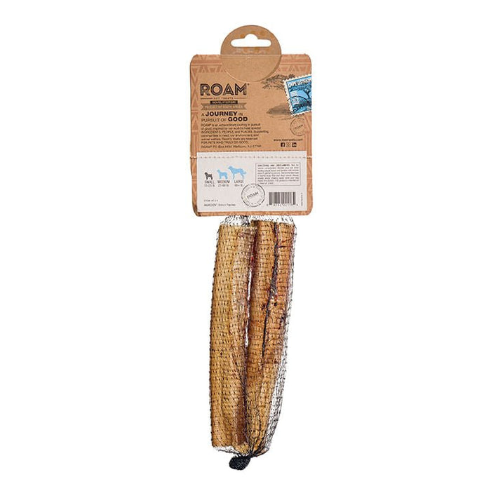 Roam Dog Treats Ossy Trachs, 2pk, 6 - 7" - RO21F - See product for details - Ostrich - 6 - 7" - 2